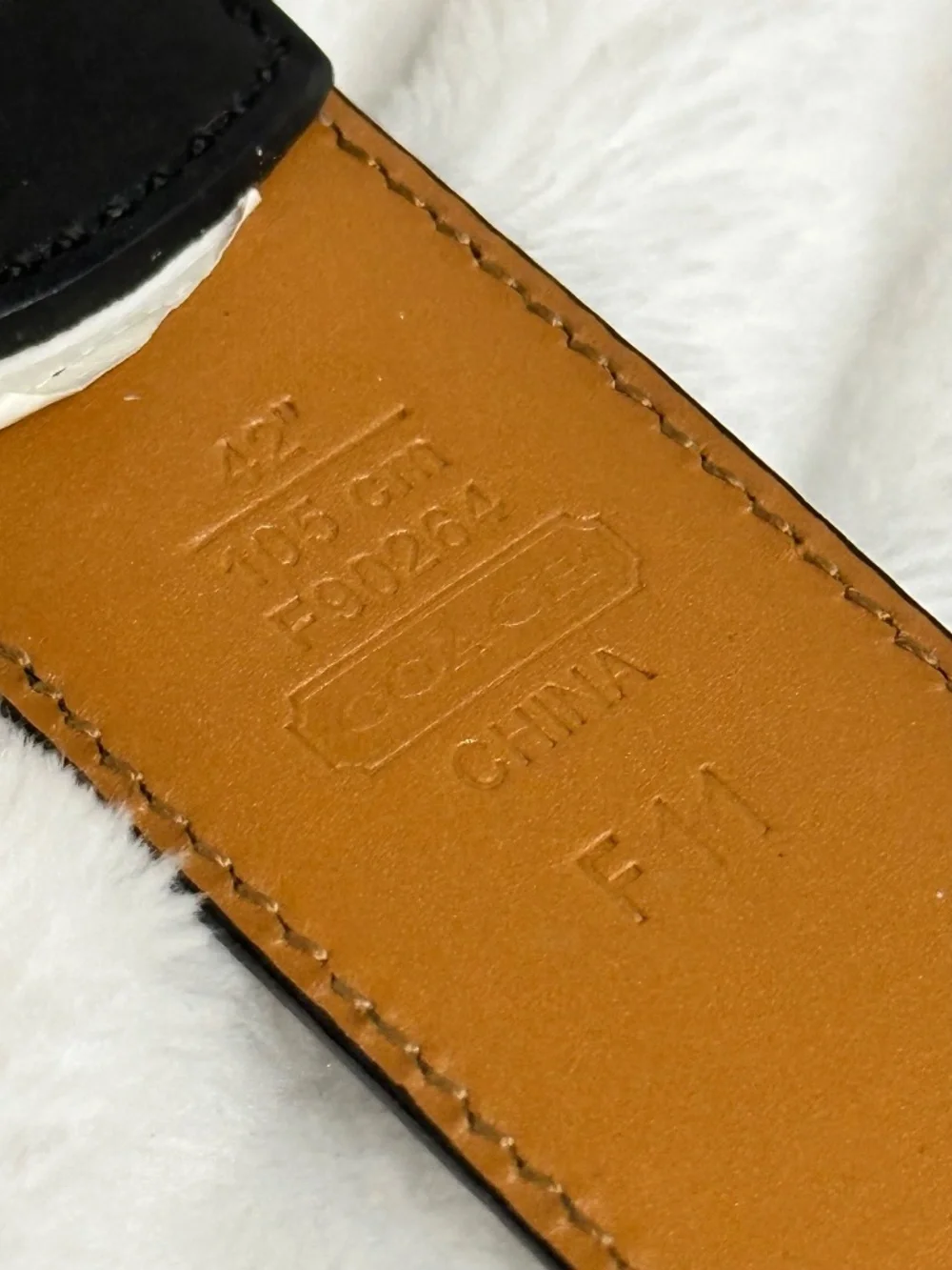 Mens coach belt